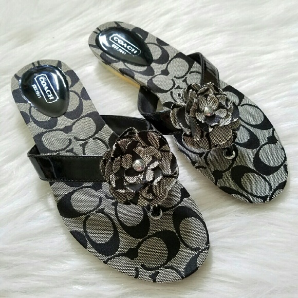 coach flower sandals
