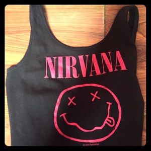 nirvana crop top size s