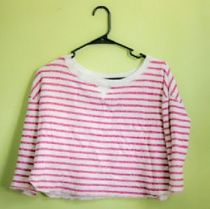 Stripped cropped sweater