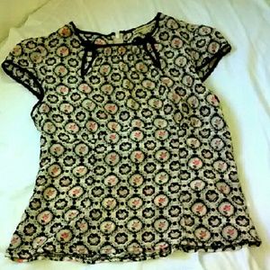 Pink rose designed blouse