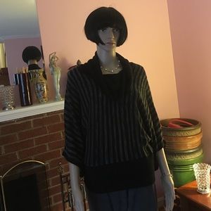 SOLD!!! Black & Gray Cowlneck Sweater