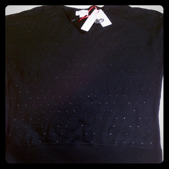 Elle Studded Batwing Sweater NWT