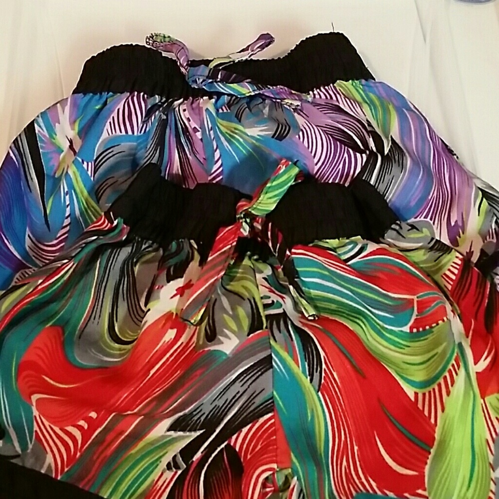 2 pair Shorts Hawaiian style cute!!