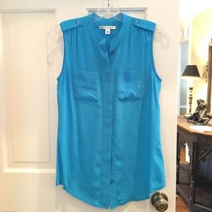 Aqua Blue Sleeveless Top from Banana Republic