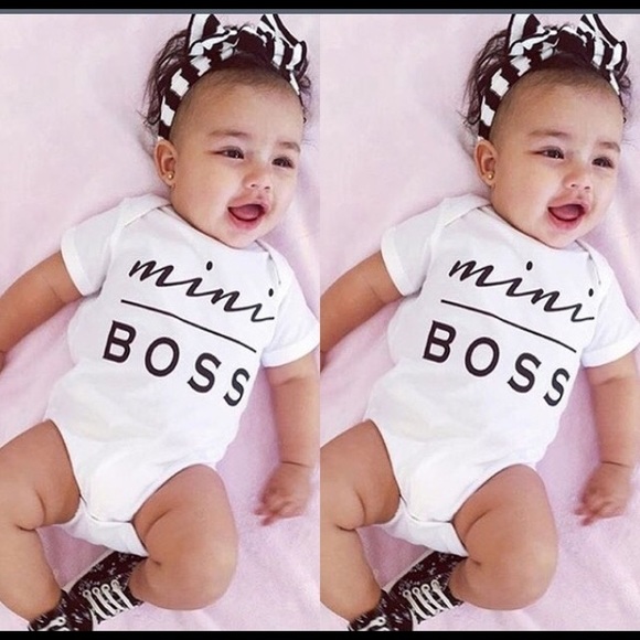 New born - 3 months mini boss romper