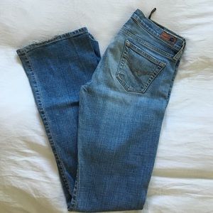 AG light wash flare jeans. So comfy! Great fit!