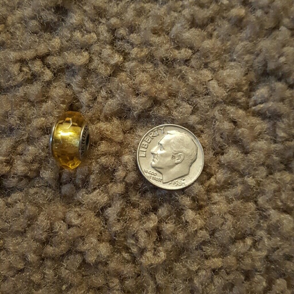Yellow pandora charm