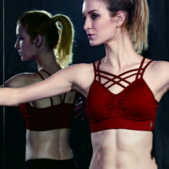 Neon green STRAPPY front bralette sports bra - Picture 4 of 4