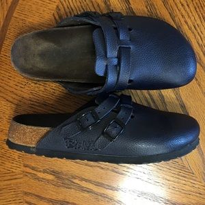 Birkenstocks Birkies size 7 navy clogs sandals