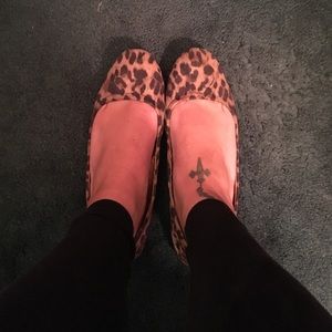 Leopard ballet flats