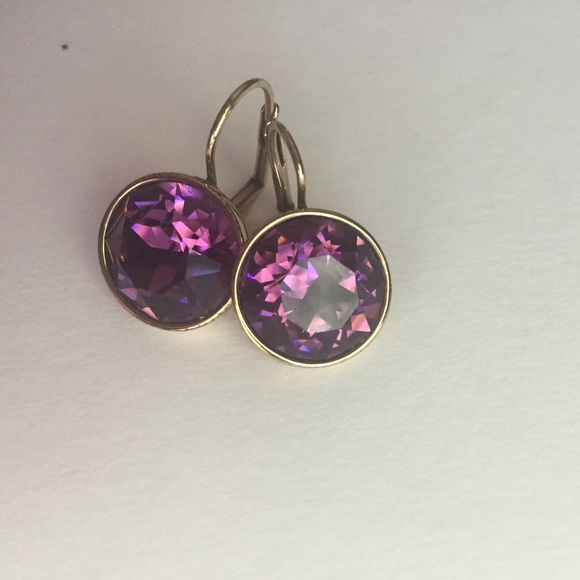 Swarovski Purple Earrings