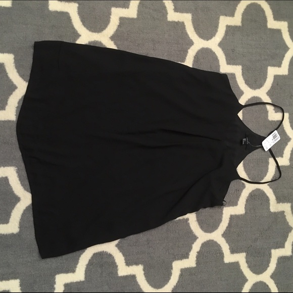 Black Skinny Strap Dress