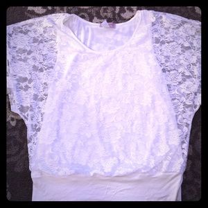 PLUS SIZE BEAUTIFUL LACE TOP