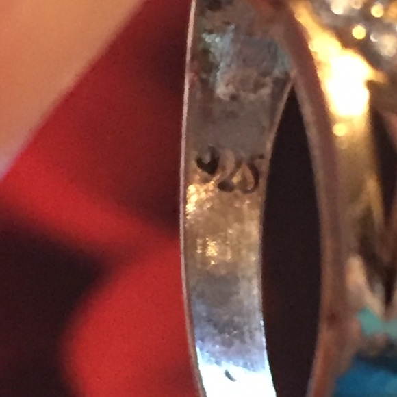 ❤️STUNNING RUBY & WHITE TOPAZ RING•925K STERLING❤️ - Picture 3 of 3