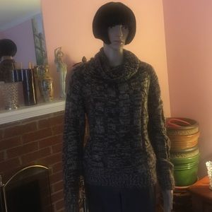 SOLD!!! Brown & Beige Turtleneck Sweater