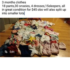 3 month girls lot