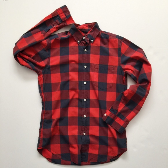 J. Crew Lightweight Plaid Shirt XS