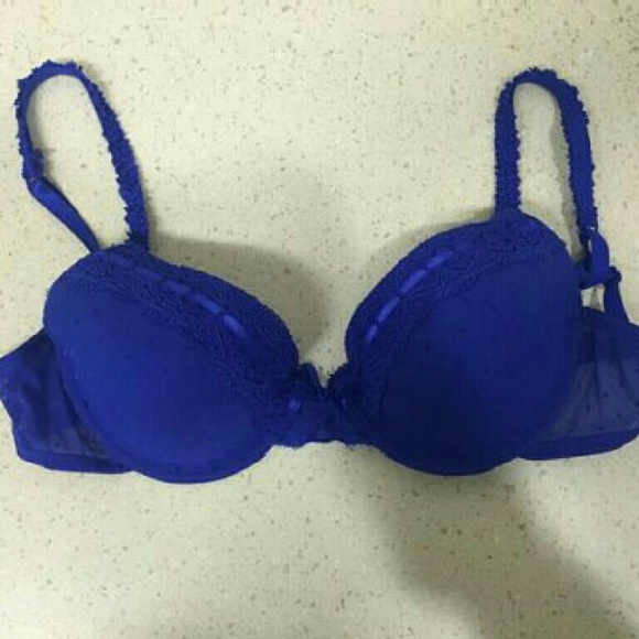 Candies bra size 34B dark blue lace
