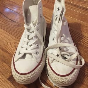 CONVERSE ALL STAR WHITE HIGH TOPS UNISEX