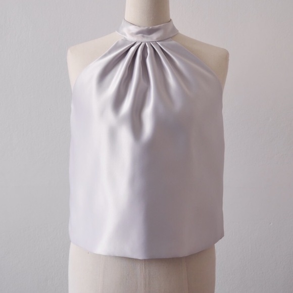 Duchess Satin Top (Grey)