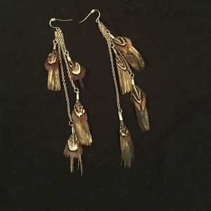 Feather earrings