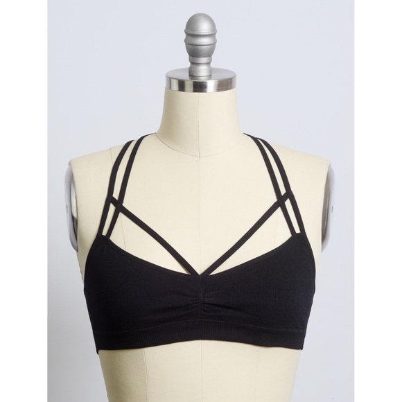 Criss-cross strap bralette - Picture 3 of 5