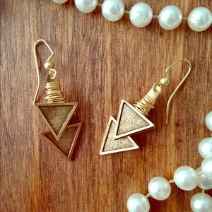 Shooting Arrow Wire Wrapped Earrings