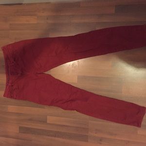 Red Skinny Pants Size 28