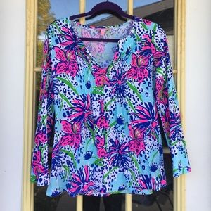 Lilly Pulitzer in the garden tunic size S