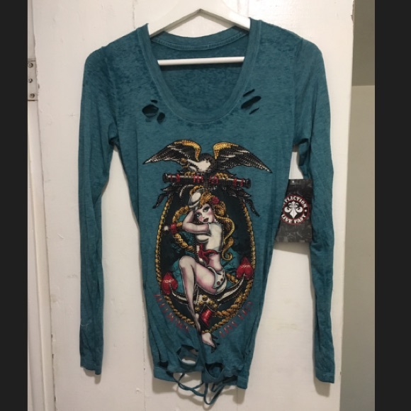 Women's Affliction Long Sleeved Tee