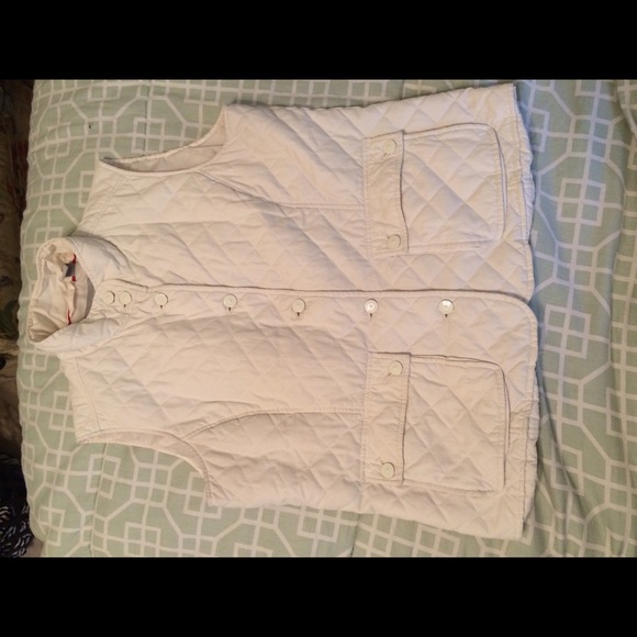 Liz Claiborne White Quilted Vest - Picture 1 of 2