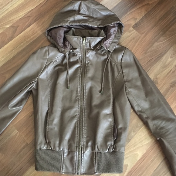 Forever 21 brown leather jacket