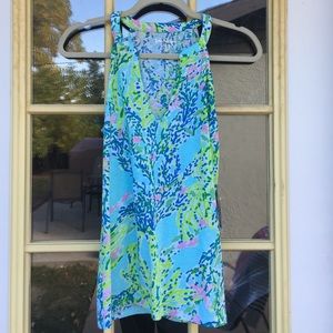 NWT Lilly Pulitzer arya tank in blue heaven size S