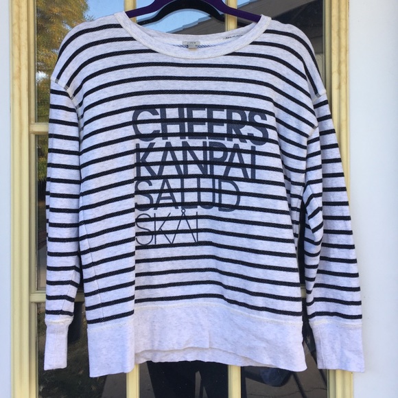 J Crew "Cheers" sweater size S
