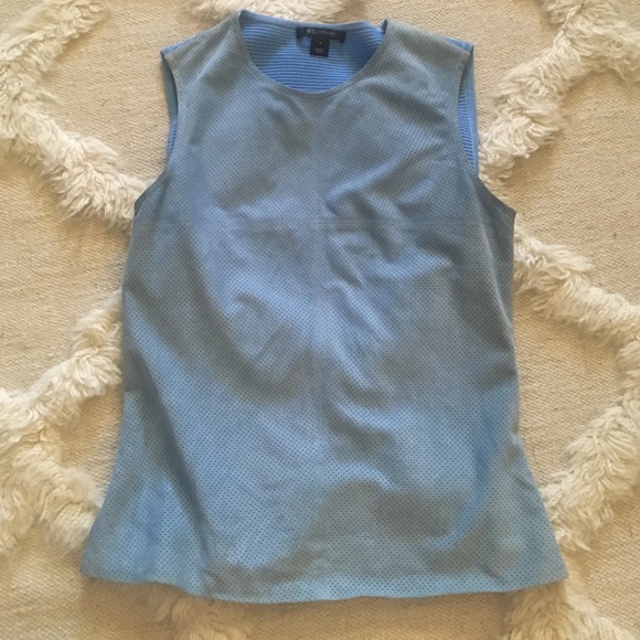St. John Leather Top Petite