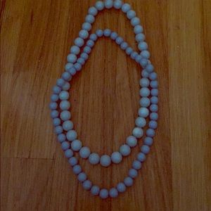 Blue beaded necklace