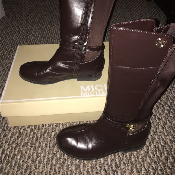 Micheal kors brown kids boots