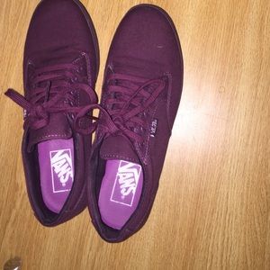Burgundy VANS