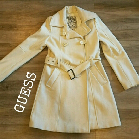 Guess Jackets & Blazers - Black Friday 🎉HP🎉Guess white wool peacoat