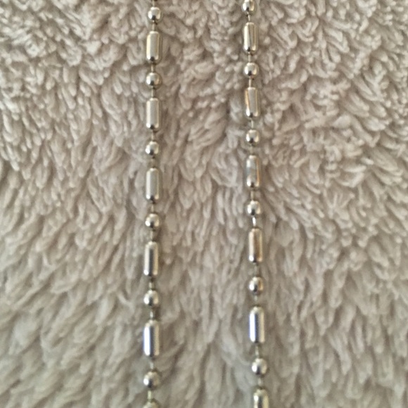 Silver toned boho chic necklace. - Picture 3 of 3