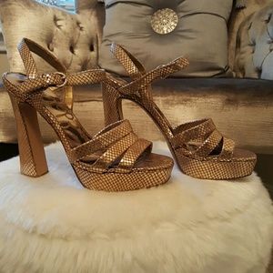 Sam Edelman Gold Shoes