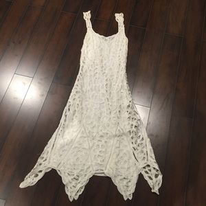 White Lace Tank Dress