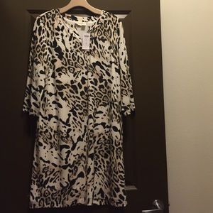 Chicos Leopard print dress. Size 3