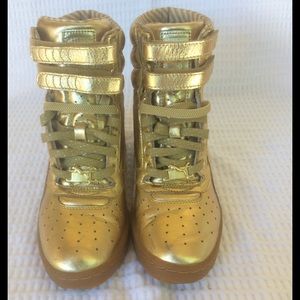 Puma Sky Gold Wedge Sneakers