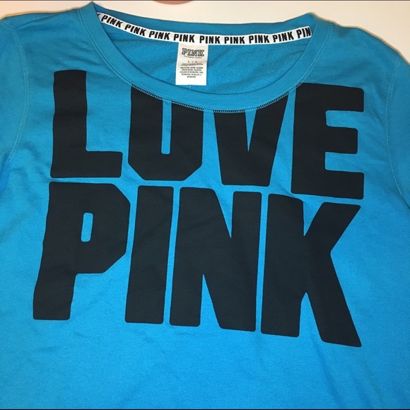 NEW PINK VS LOVE PINK SLOUCHY CREWNECK SWEATSHIRT - Picture 4 of 4
