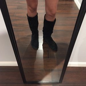 Black Suede Boots