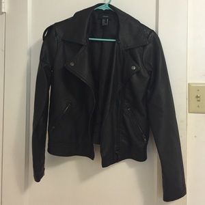 Forever 21 faux leather moto jacket
