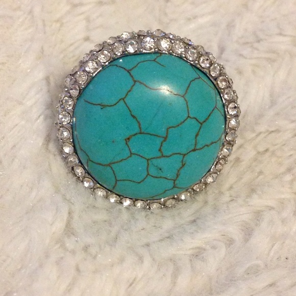 Marbled Rhinestone Ring - Picture 2 of 2