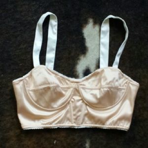 Kimchi Blue Peach Satin Bustier