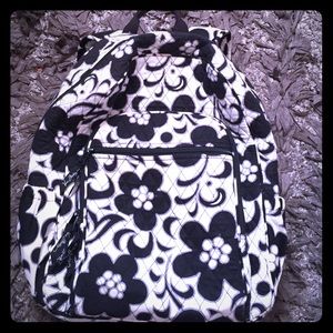 Black and White Vera Bradley Backpack